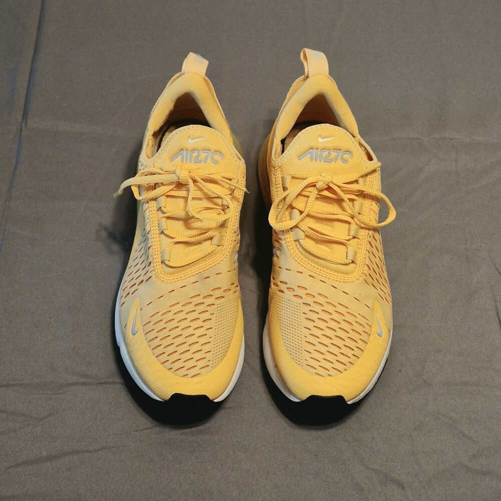 Nike Air Max 270 Women Size 8.5 Peach Athletic Running Shoes Sneaker AH6789-701